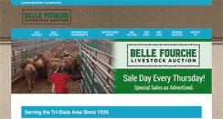 Desktop Screenshot of bellefourchelivestock.com